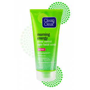 CLEAN & CLEAR ® MORNING ENERGY ® Shine Control Daily Facial Scrub 100 mL